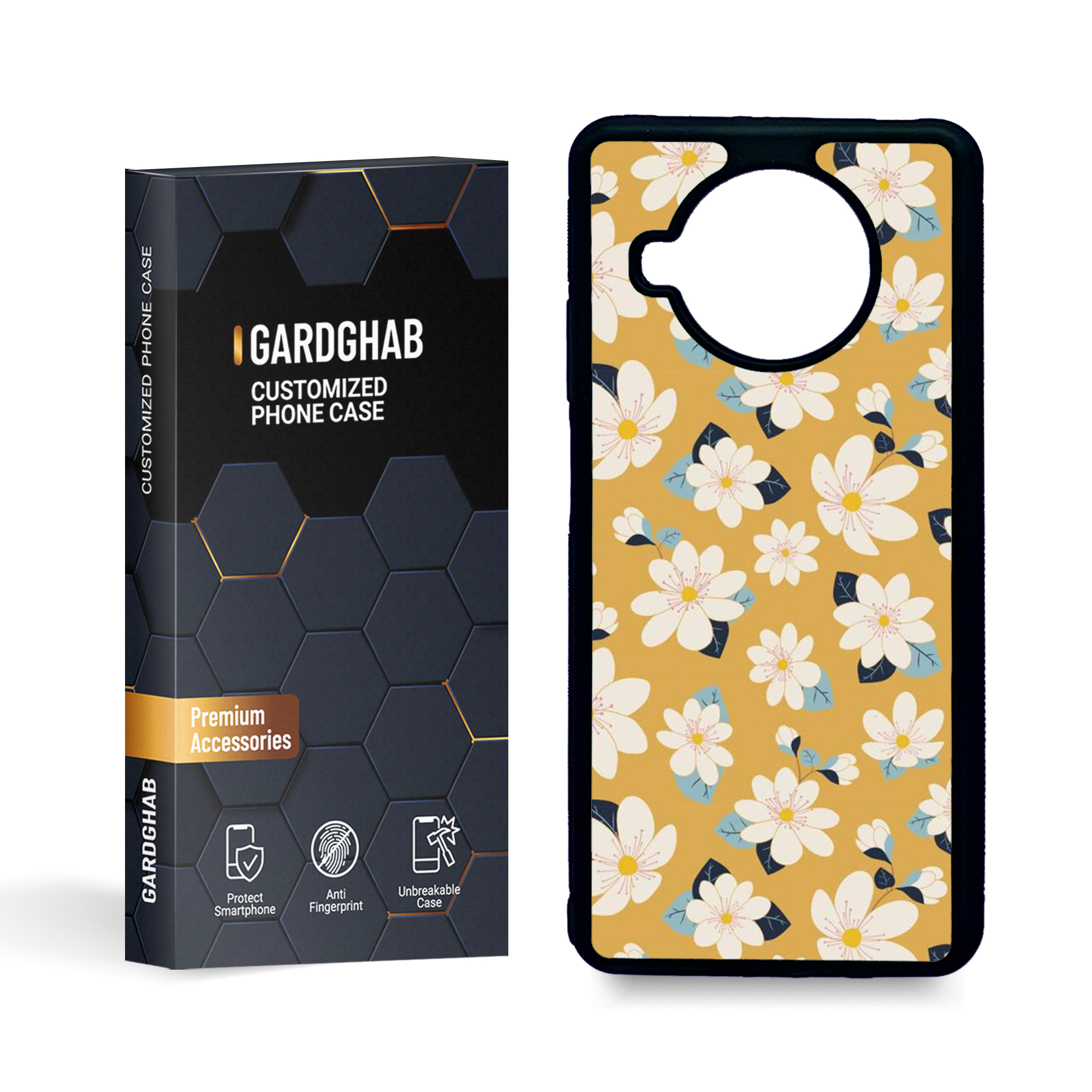کاور گارد قاب مدل گل مناسب برای گوشی موبایل شیائومی mi 10t lite