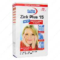 قرص زینک پلاس 15 یورو ویتال، zinc plus قرص