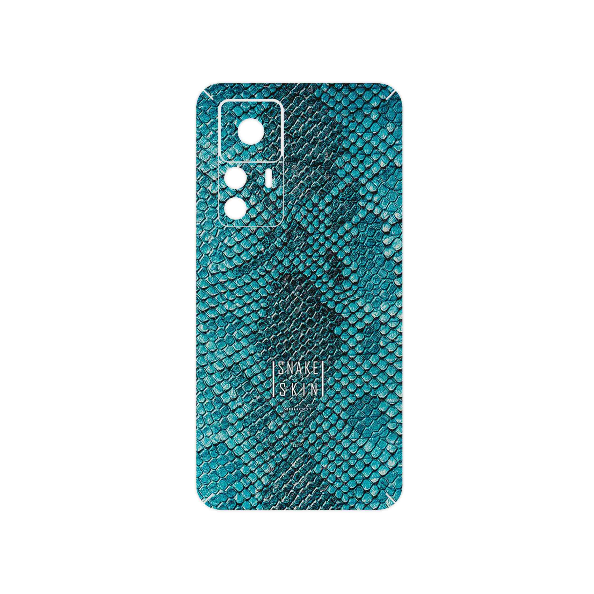 برچسب پوششی ماهوت مدل Blue Snake Skin مناسب برای گوشی موبایل شیائومی 12T