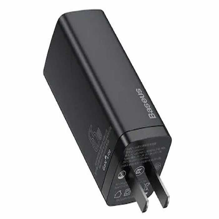 شارژر دیواری فست شارژ 65 واتی بیسوس Baseus GAN 2 Lite Quick Charger CCGAN65UC