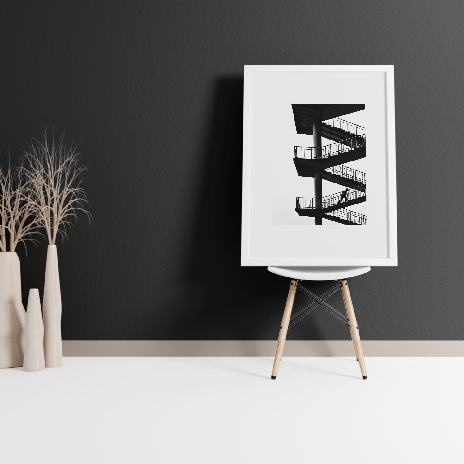 تابلو طرح پله مارپیچ کد 517