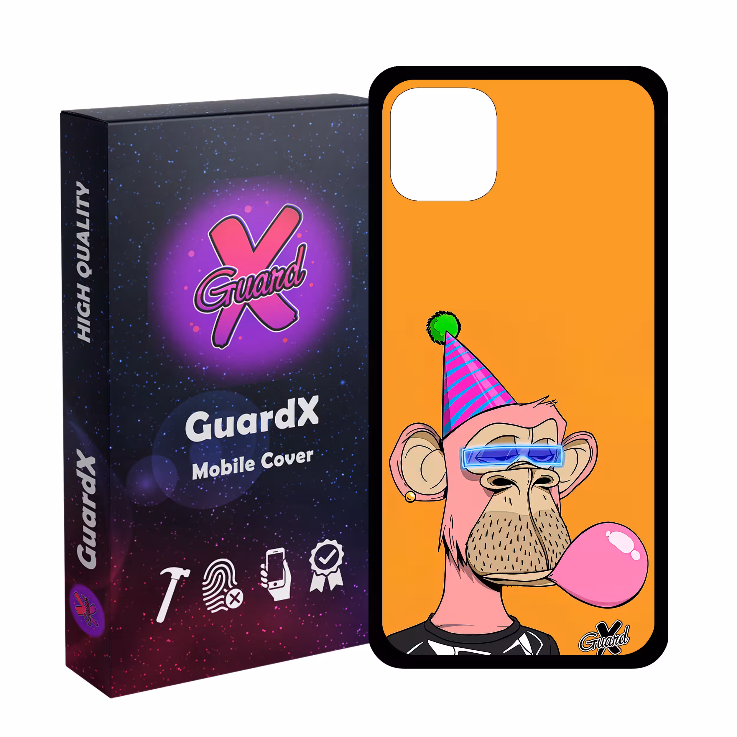 کاور گارد ایکس طرح میمون مدل Glass10433 مناسب برای گوشی موبایل اپل iPhone 11 Pro Max