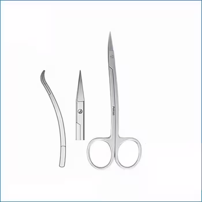 قیچی ایریس دسته خم دار La grange 115mm - فروشگاه تخصصی دندانپزشکی سپیرا