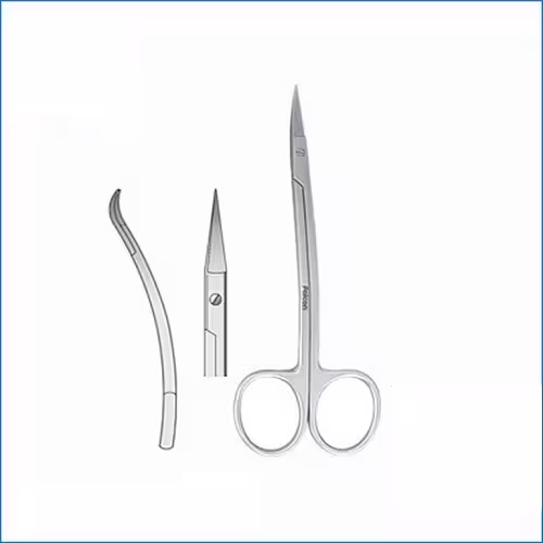 قیچی ایریس دسته خم دار La grange 115mm - فروشگاه تخصصی دندانپزشکی سپیرا