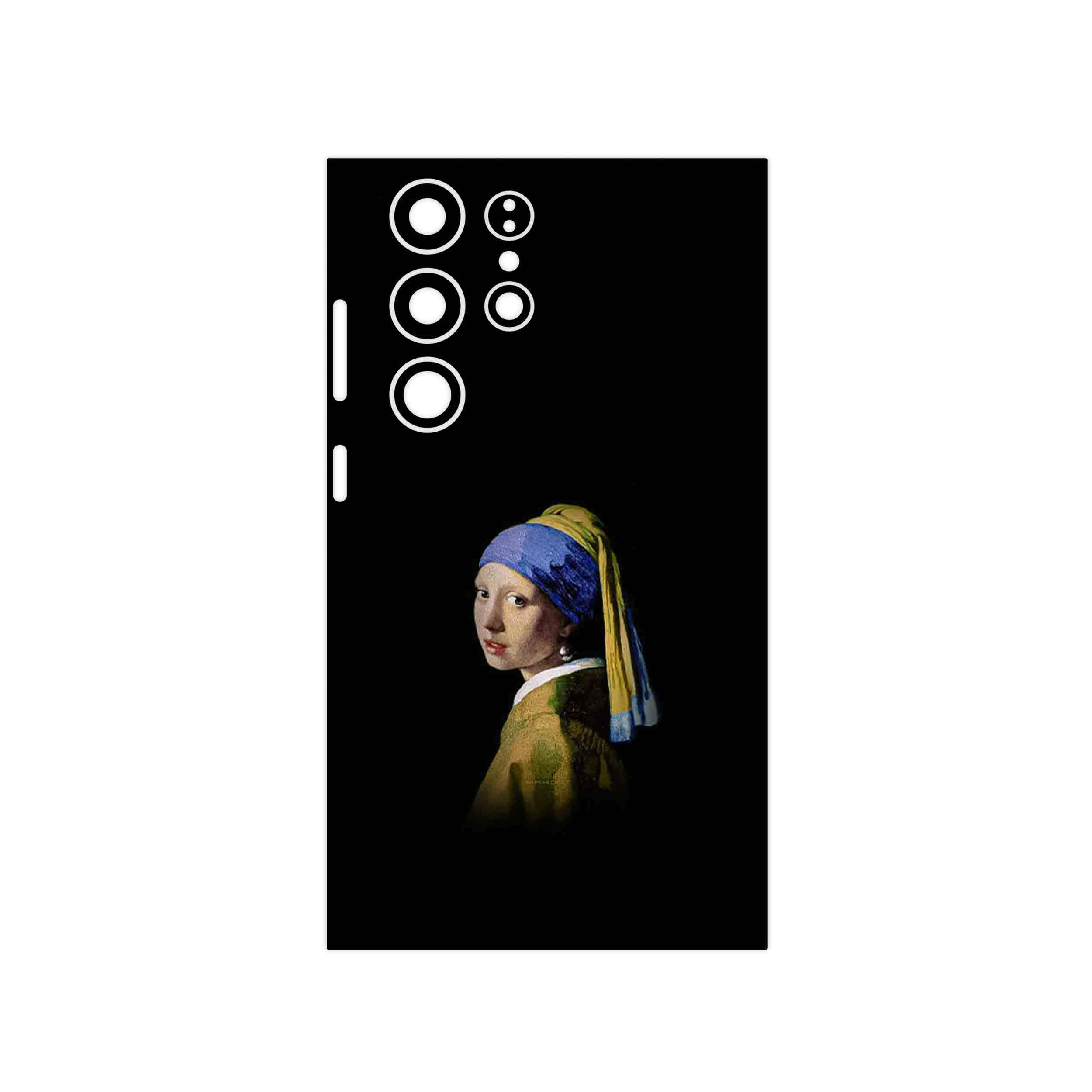 برچسب پوششی ماهوت مدل Girl with a Pearl Earring of Vermeer مناسب برای گوشی موبایل سامسونگ Galaxy S23 Ultra