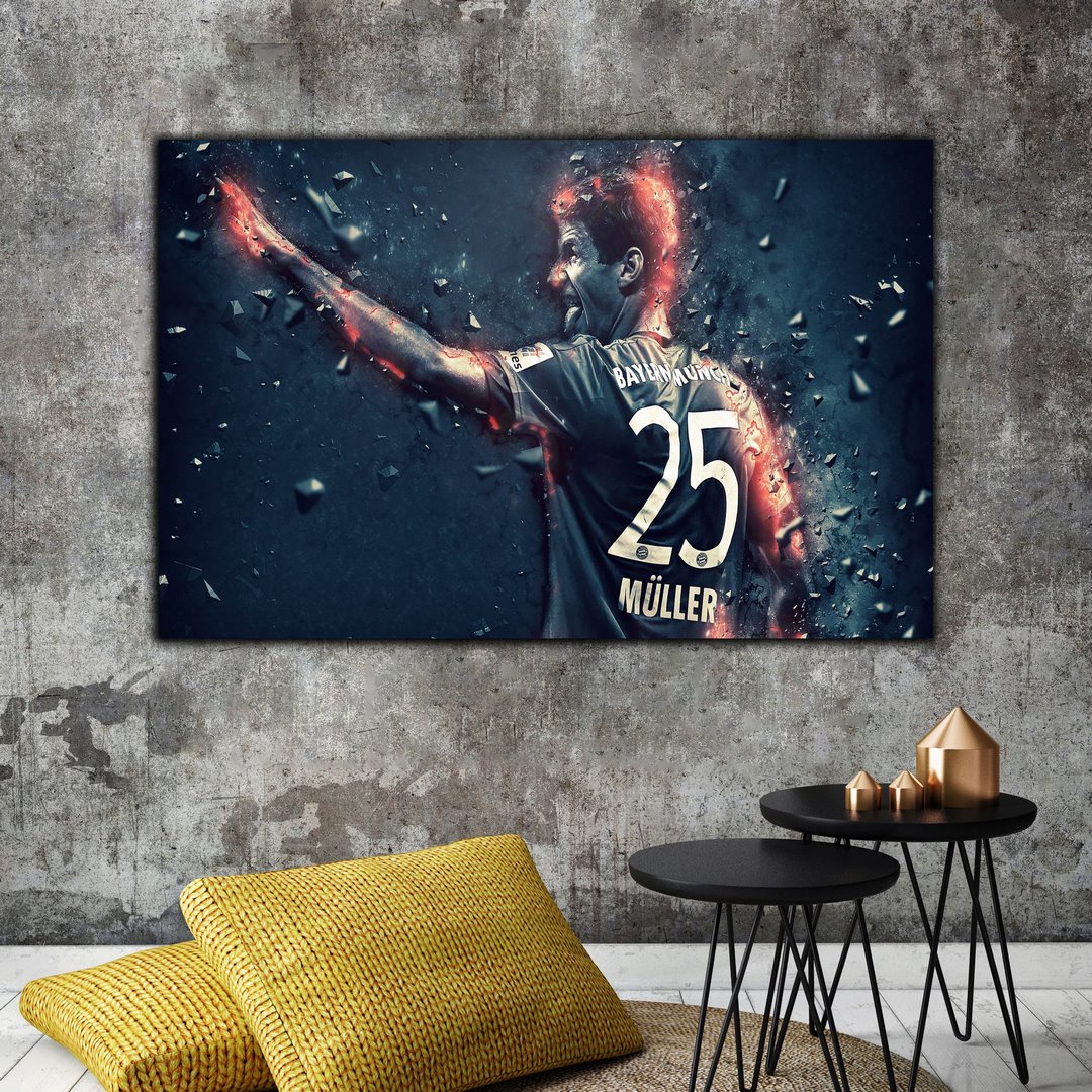 تابلو شاسی بکلیت طرح بازیکن فوتبال توماس مولر تیم بایرن مونیخ مدل SH-S7307