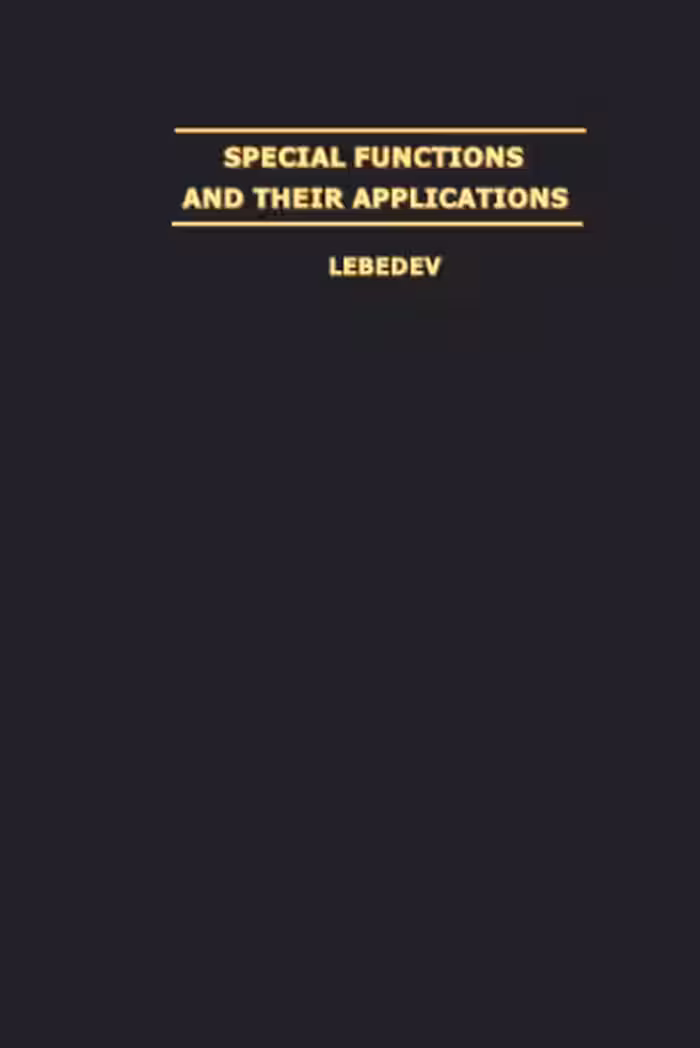خرید و دانلود نسخه کامل کتاب Special functions and their applications