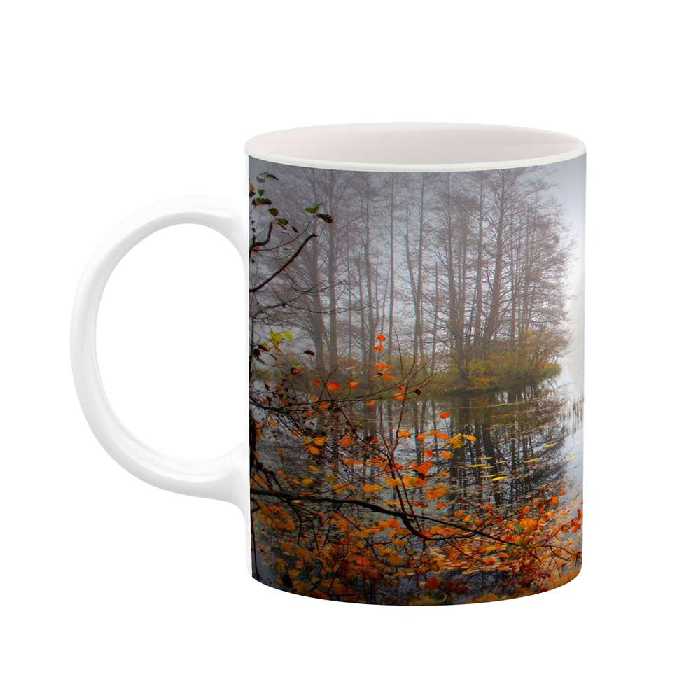 ماگ کاکتی طرح منظره پاییزی مدل mgh18591