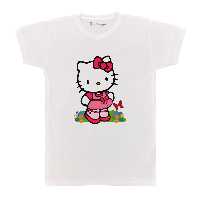تی شرت بچگانه پرمانه طرح Kitty کد pmt.2368