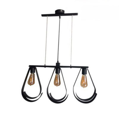 چراغ سقفی آویز مدرن سه شعله کریستال کوپ مدل G614x3