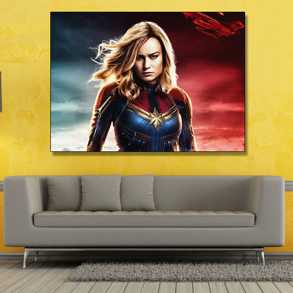 تابلو شاسی گالری استاربوی طرح کاپیتان مارول مدل مارول 067