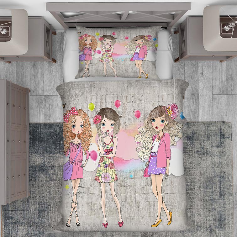 روتختی کودک دخترانه عروسکی PK-4961