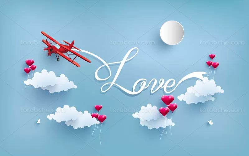 وکتور ولنتاین قلب | گرافیک با طعم تربچه