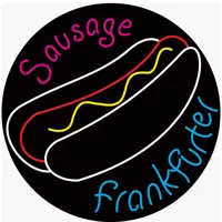 تابلو ال ای دی آیاز مدل نئون فلکس سوسیس فرانکفورتر کد BN60