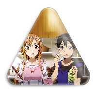 پیکسل خندالو طرح انیمه هنر شمشیر زنی مدل مثلثی کد 12070