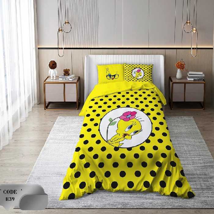 سرویس روتختی 2 نفره 6 تکه ابعاد 2.25 ×2.35 کشدار ضد حساسیت و عرق کد R39 | ست خواب و ست روتختی