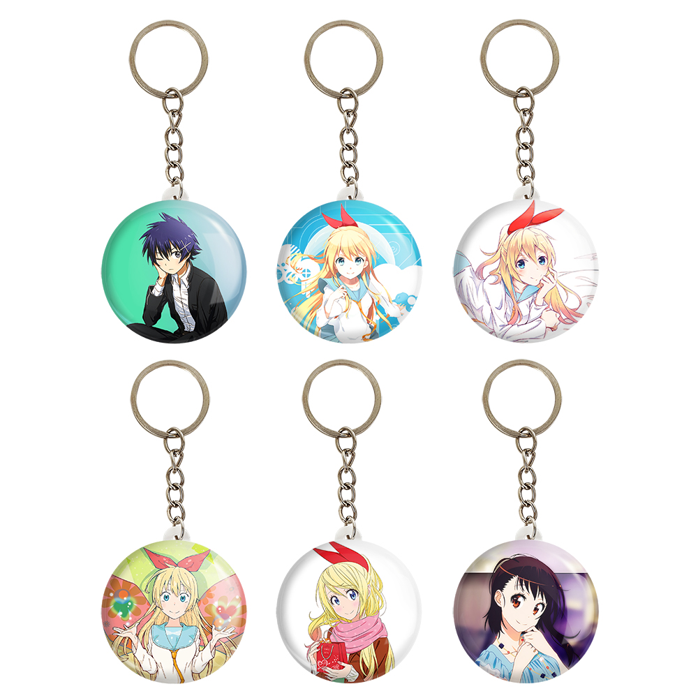 جاکلیدی خندالو مدل انیمه عشق دروغین کد 933B مجموعه 6 عددی