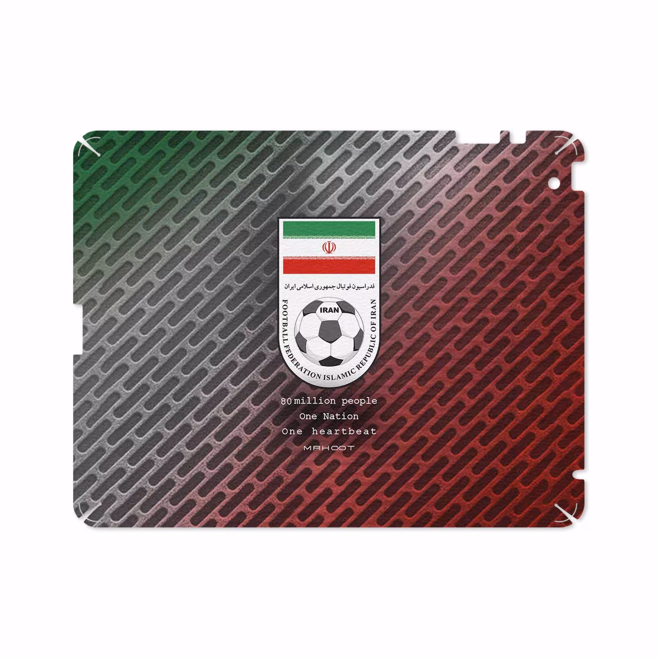 برچسب پوششی ماهوت مدل Iran-National-Football-Team مناسب برای تبلت اپل iPad 2 2011 A1395