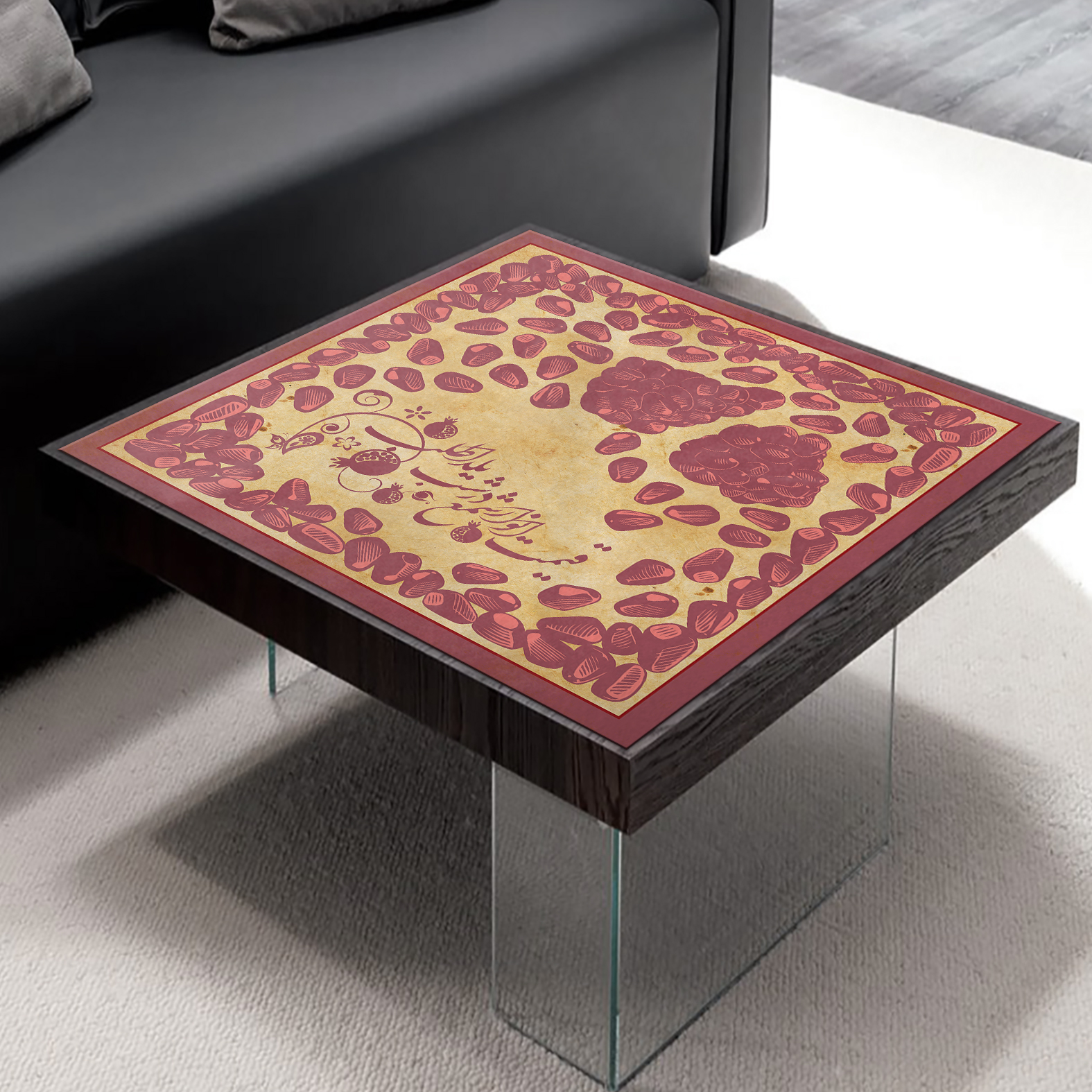 رومیزی شمسه نگار مدل یلدا کد DY5