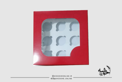 جعبه کاپ کیک 9عددی