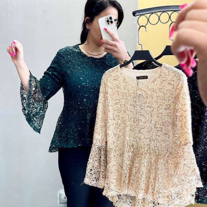 شومیز پولک دوزی مجلسی