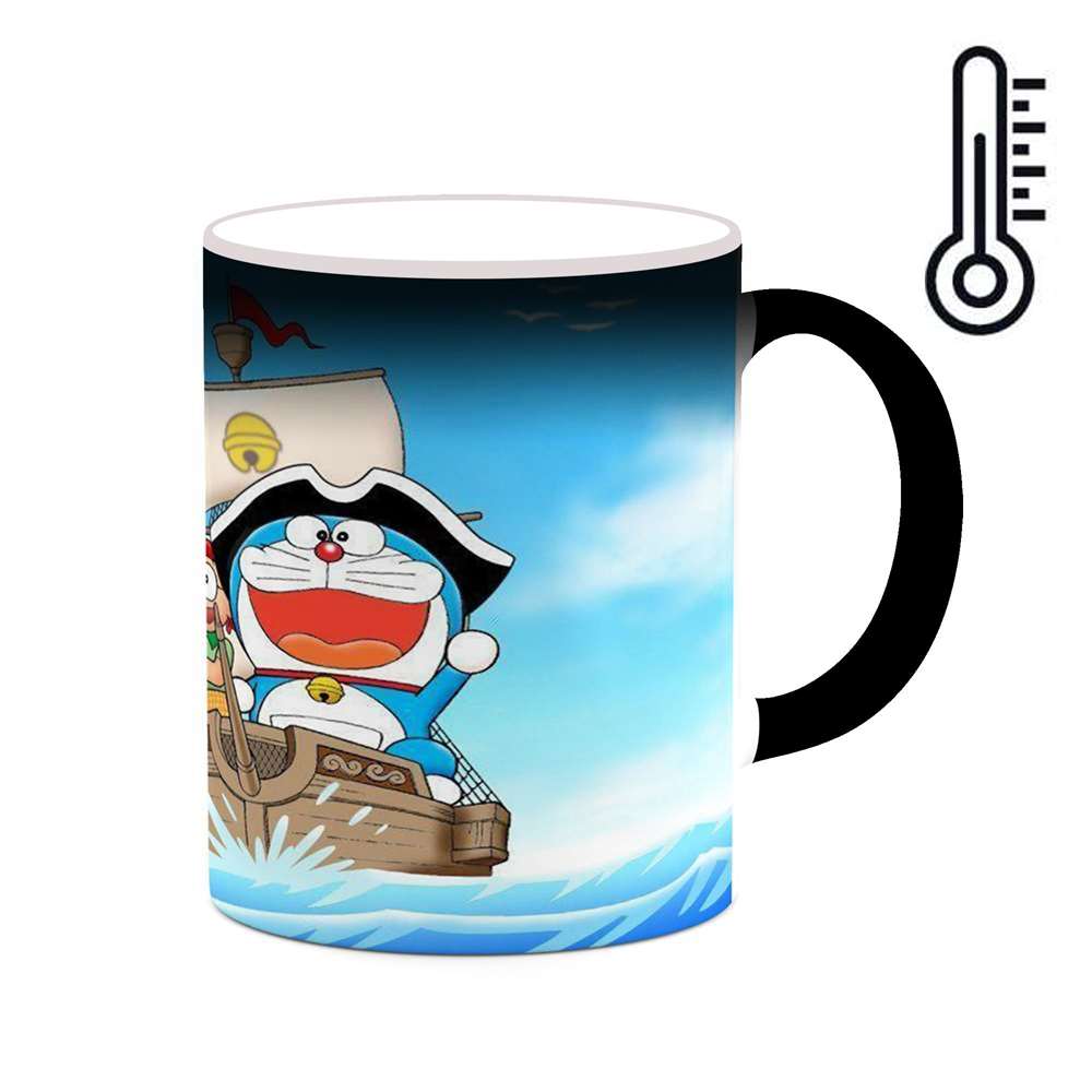ماگ حرارتی کاکتی طرح کارتون Doraemon مدل mgh22504