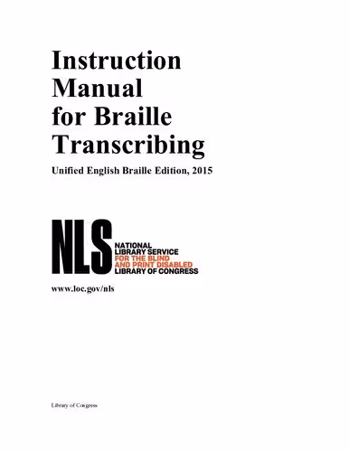 خرید و دانلود نسخه کامل کتاب Instruction Manual for Braille Transcribing