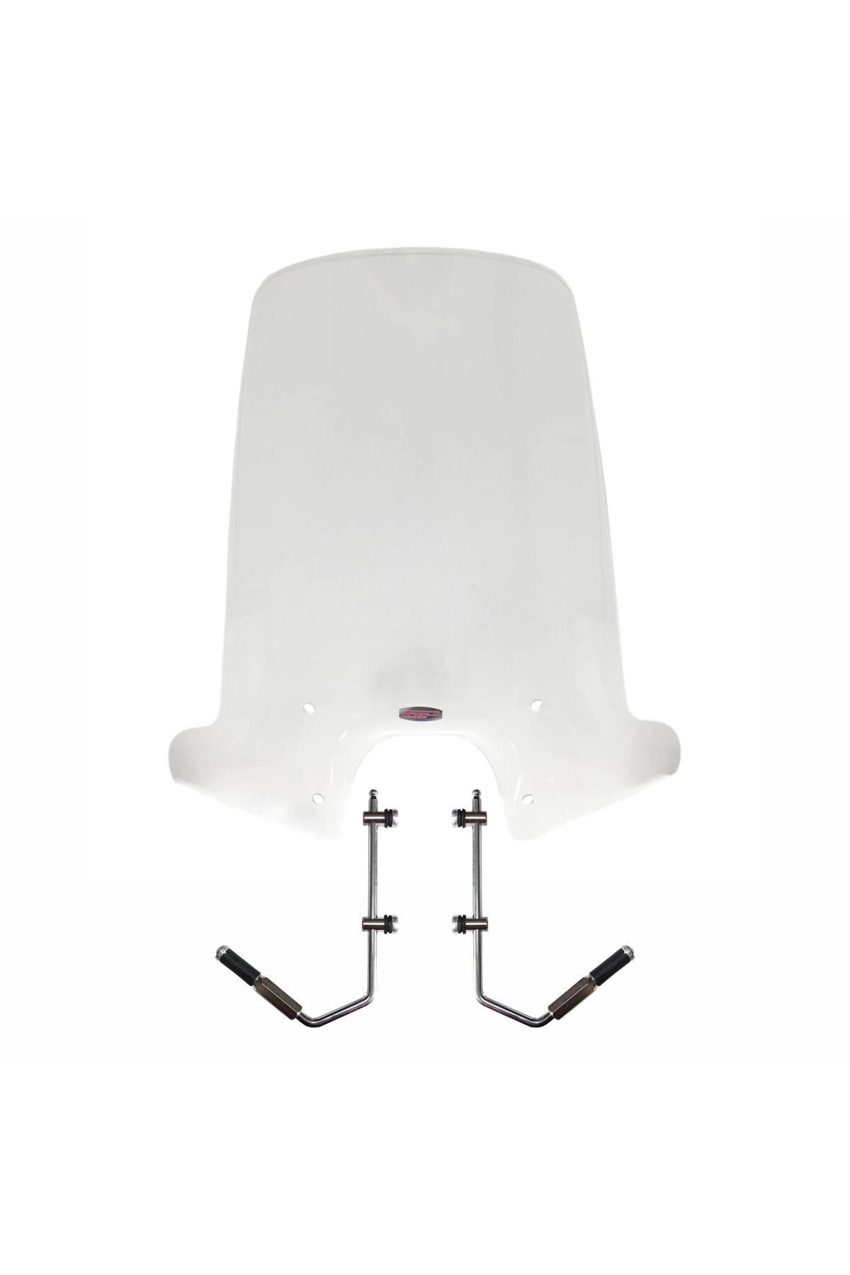 شیشه جلو موتورسیکلت GP کامپوزیت VESPA PRIMAVERA جهانی سازگار با شفاف 74 سانتی متر GP KOMPOZİT