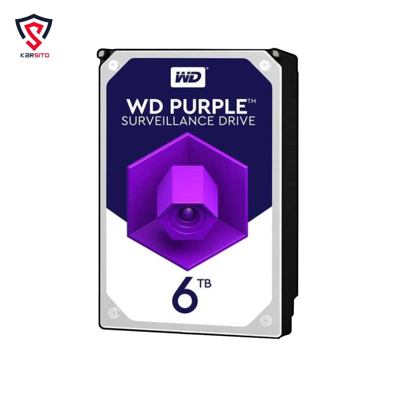 مشخصات، قیمت و خرید هارد دیسک اینترنال وسترن دیجیتال سری بنفش مدل Purple ظرفیت 6 ترابایت استوک