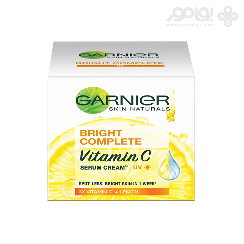 سرم ضد لک و روشن کننده ویتامین سی گارنیر مدل Bright Complete حجم 50 میل