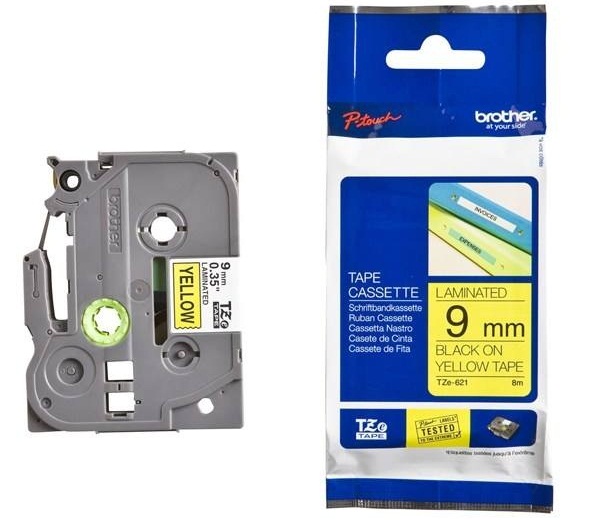 برچسب پرینتر لیبل زن برادر مدل TZe-621