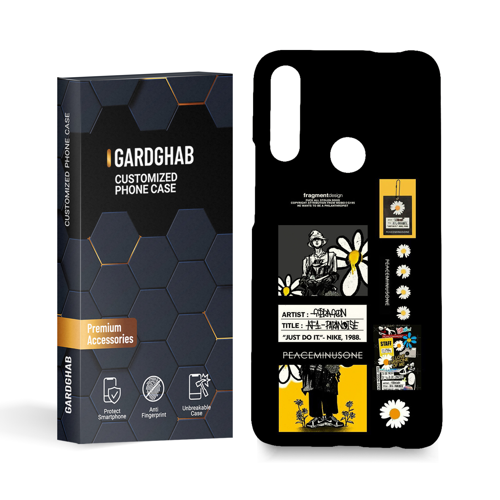 کاور گارد قاب مدل دخترانه مناسب برای گوشی موبایل هوآوی y9 prime 2019