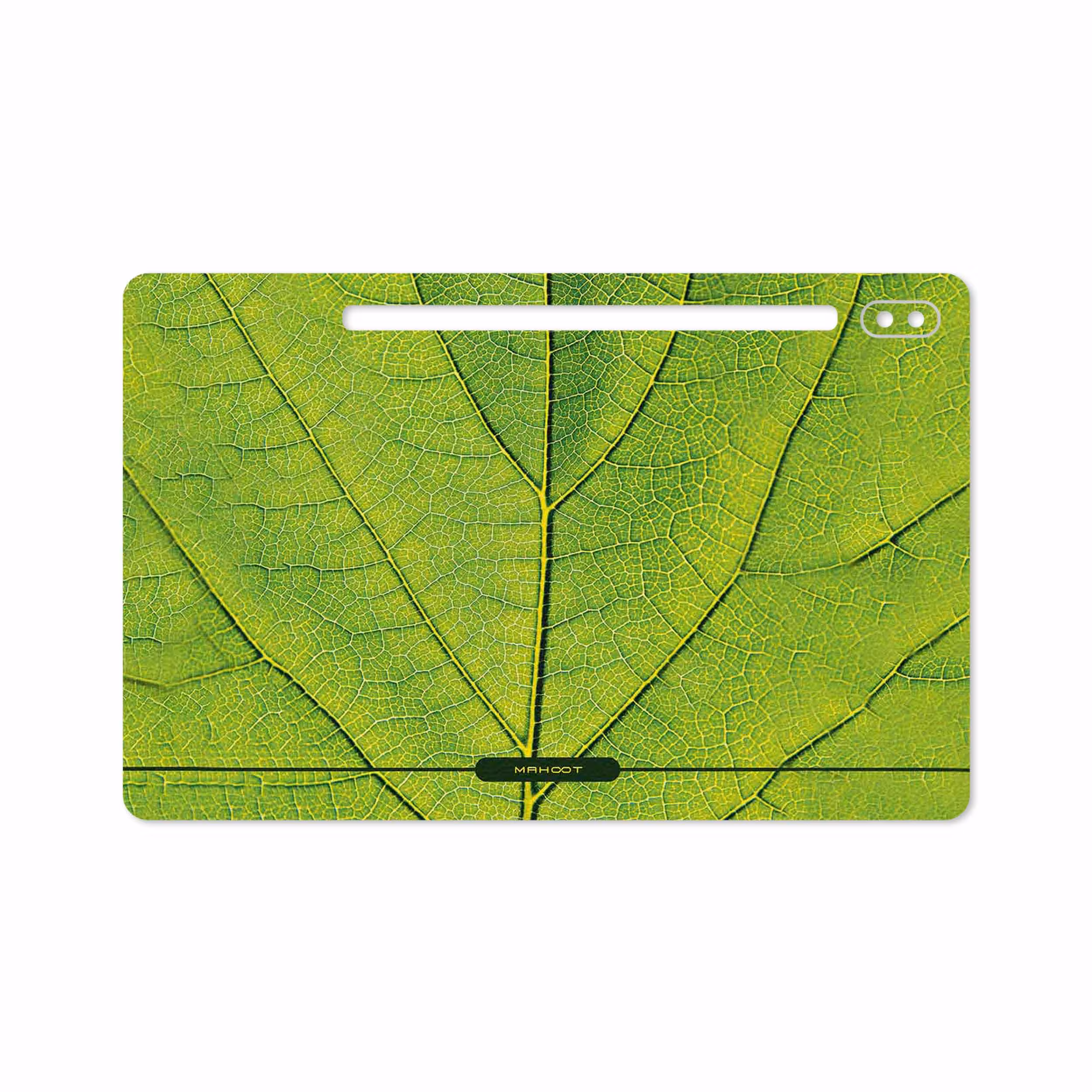 برچسب پوششی ماهوت مدل Leaf-Texture مناسب برای تبلت سامسونگ Galaxy Tab S6 2019 SM-T860