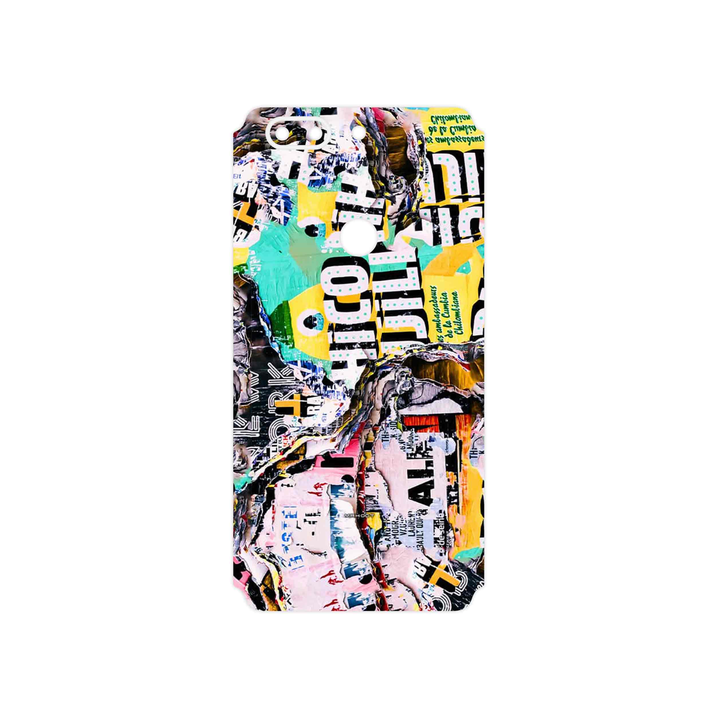 برچسب پوششی ماهوت مدل Collage of Teared Paper مناسب برای گوشی موبایل وان پلاس 5T