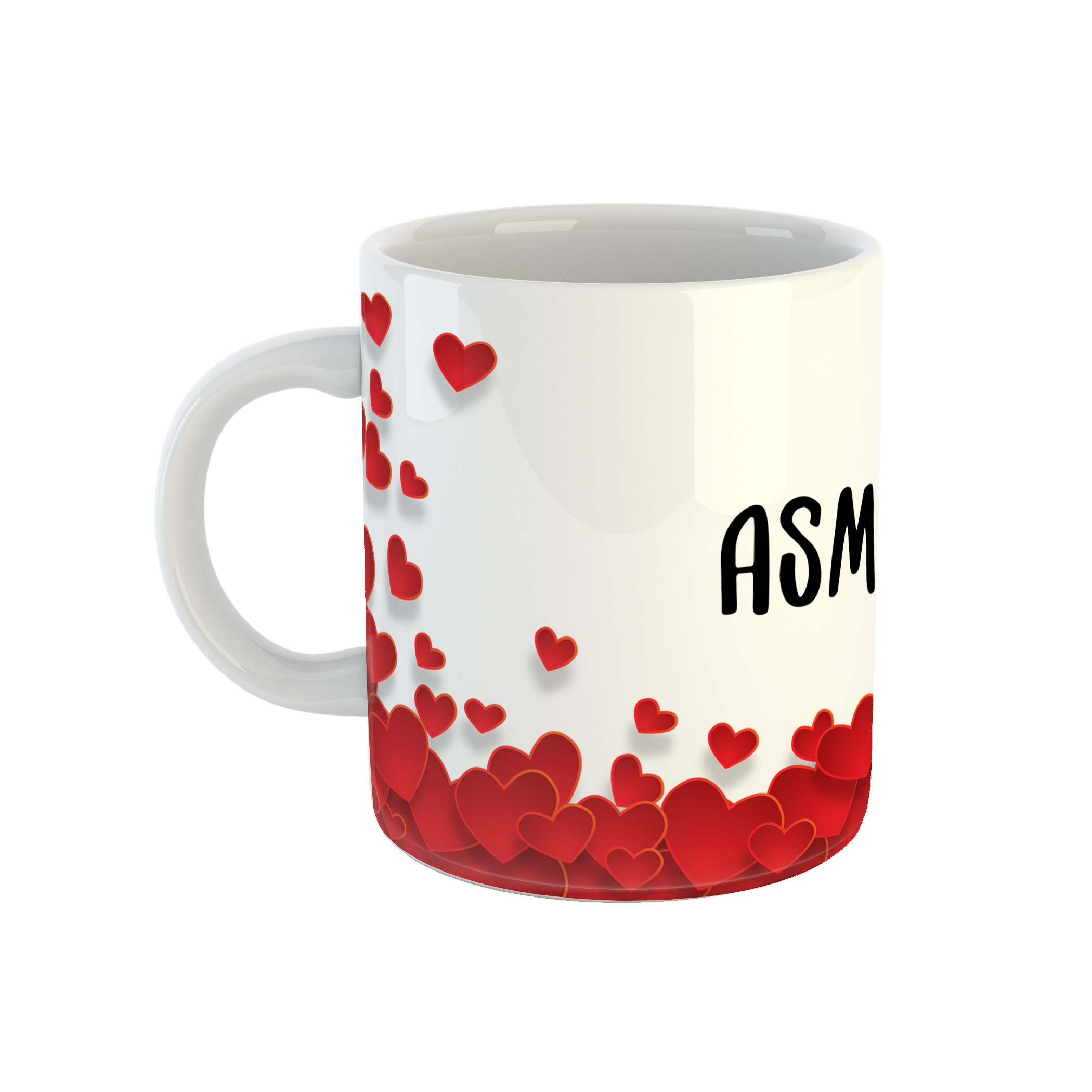 ماگ طرح قلب مدل اسماء