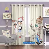 پرده پانچ دخترانه طرح دختر عکاس کد s-6238