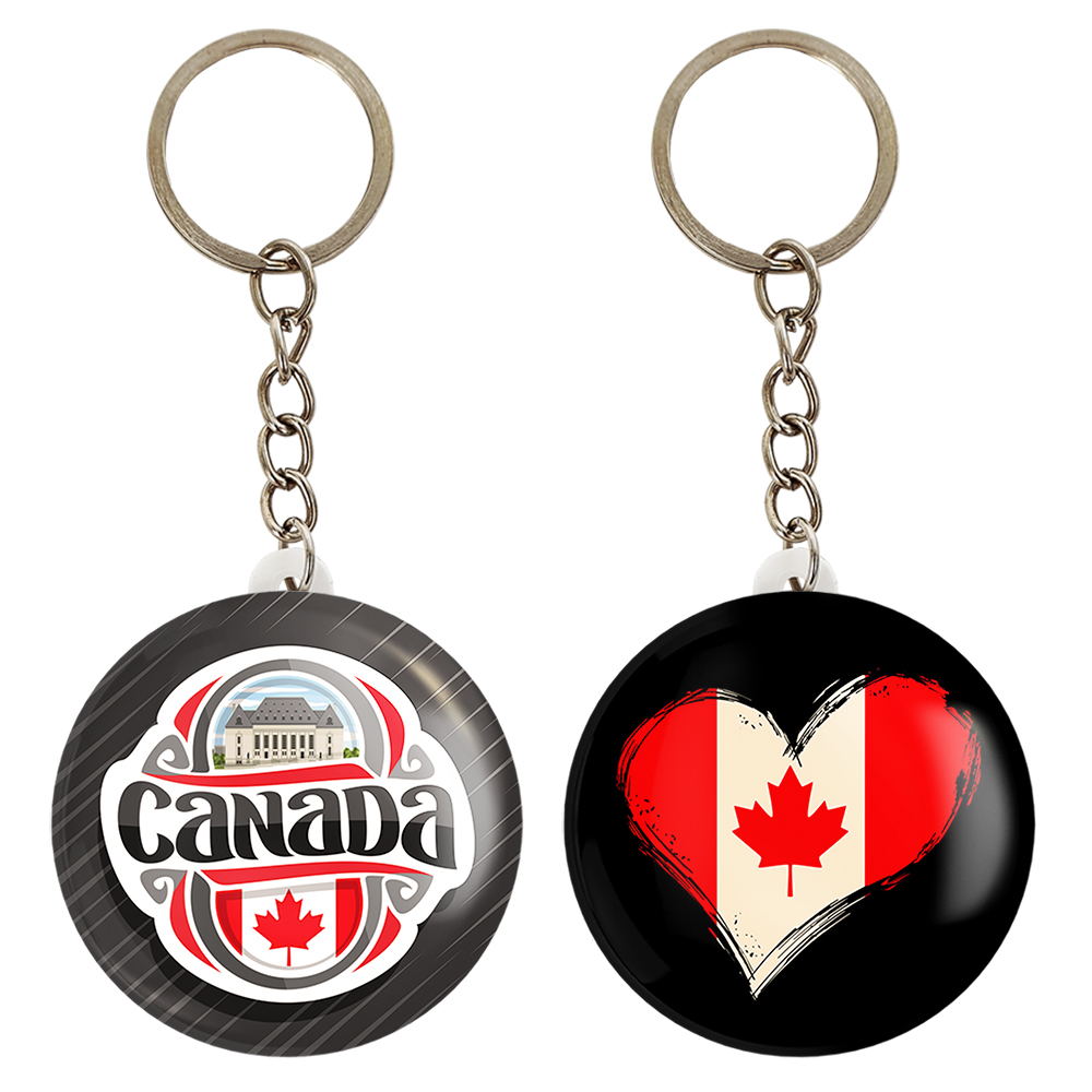 جاکلیدی خندالو مدل پرچم کانادا کد 2059720603 مجموعه 2 عددی