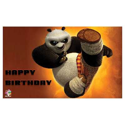  بنر تولد طرح پاندای کنگفو کار کد 195