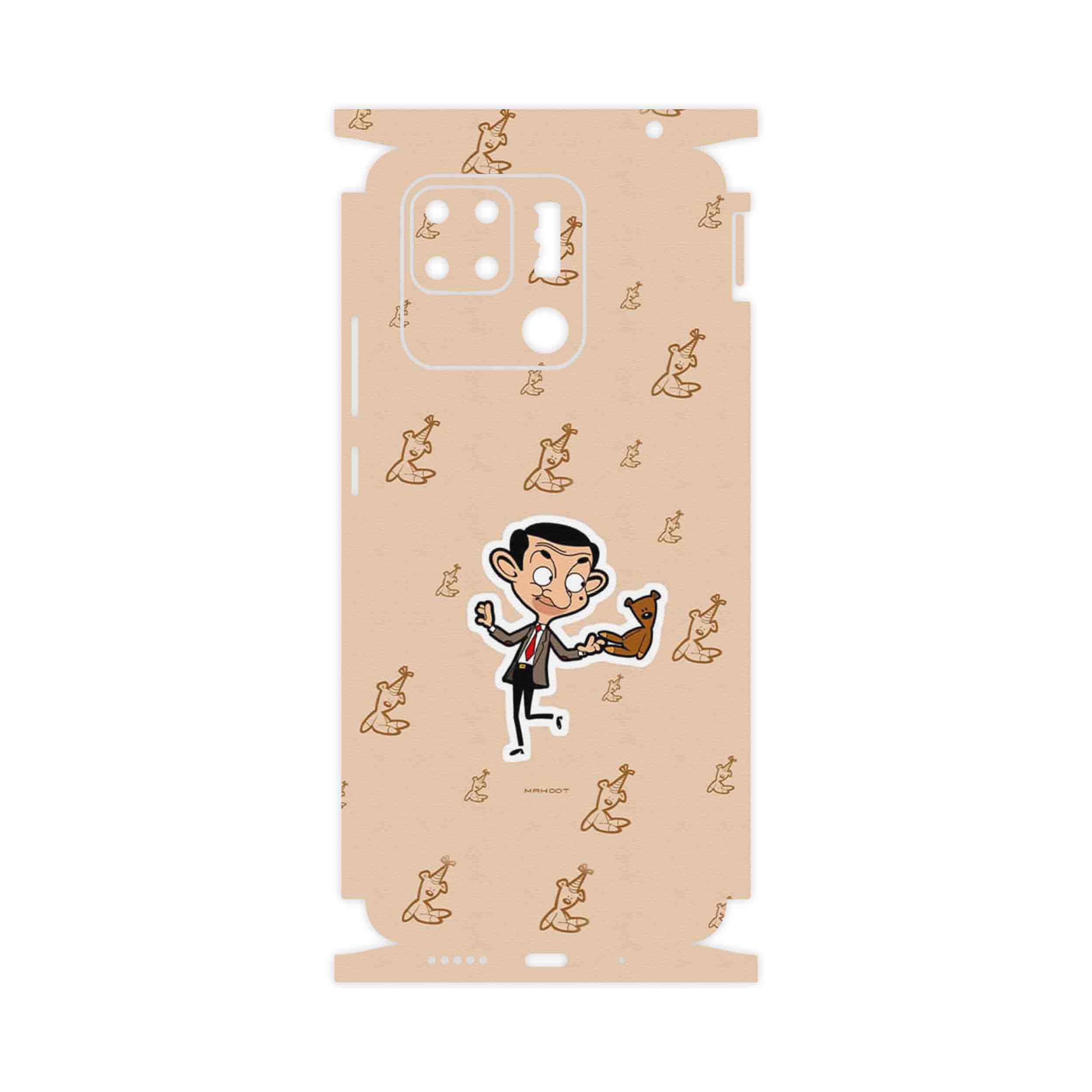 برچسب پوششی ماهوت مدل Mr.Bean-FullSkin مناسب برای گوشی موبایل شیائومی Redmi 10C