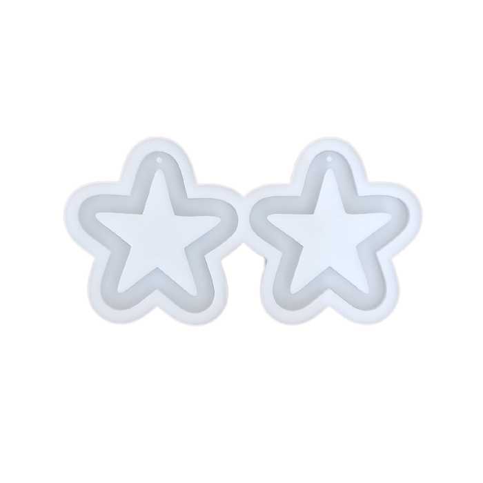 قالب رزین مدل آویز و گوشواره طرح ستاره کد S2