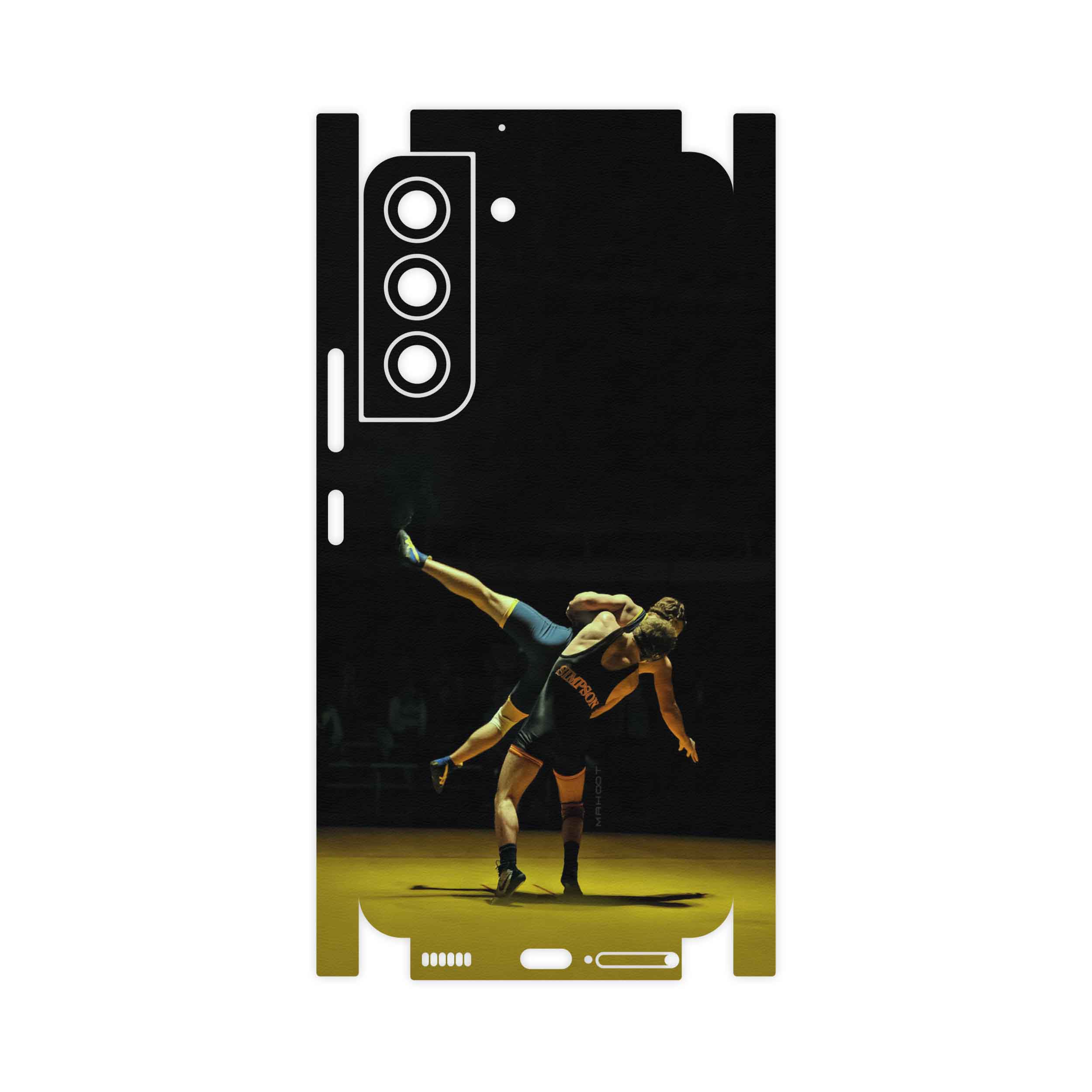 برچسب پوششی ماهوت مدل Wrestling-FullSkin مناسب برای گوشی موبایل سامسونگ Galaxy S22 5G