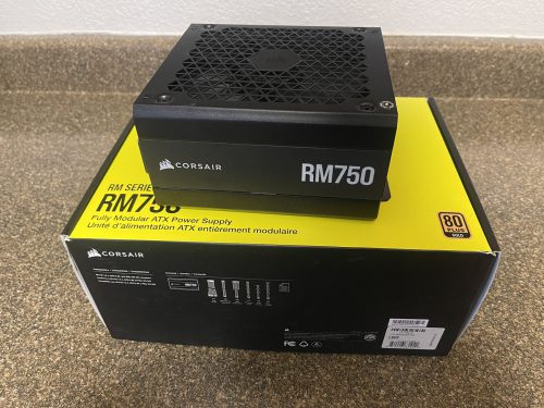 پاور 750 وات کورس ایر مدل RM750 فول ماژولار(استوک با جعبه)