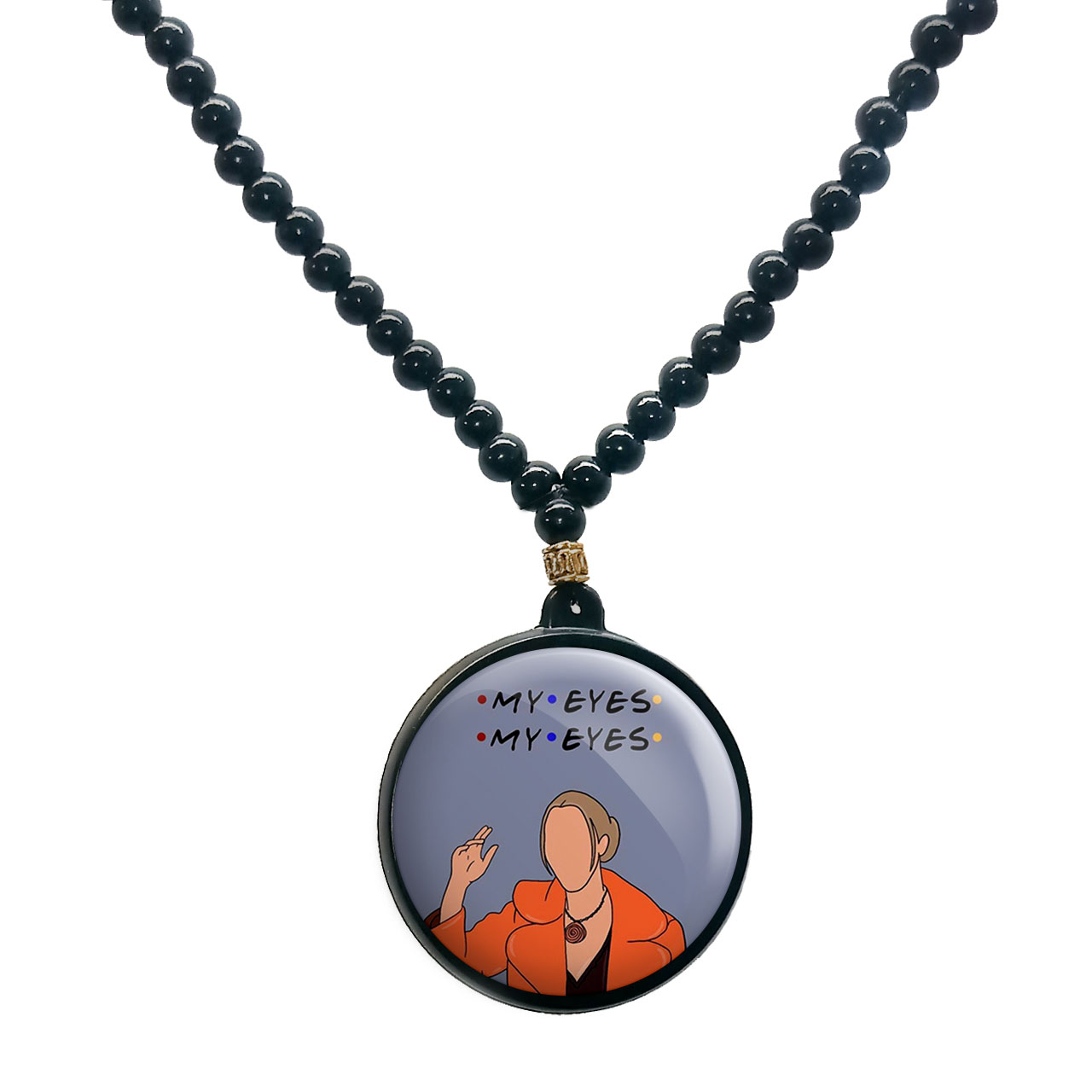 گردنبند پرمانه طرح فرندز کد pmd.19012 مدل دو طرفه