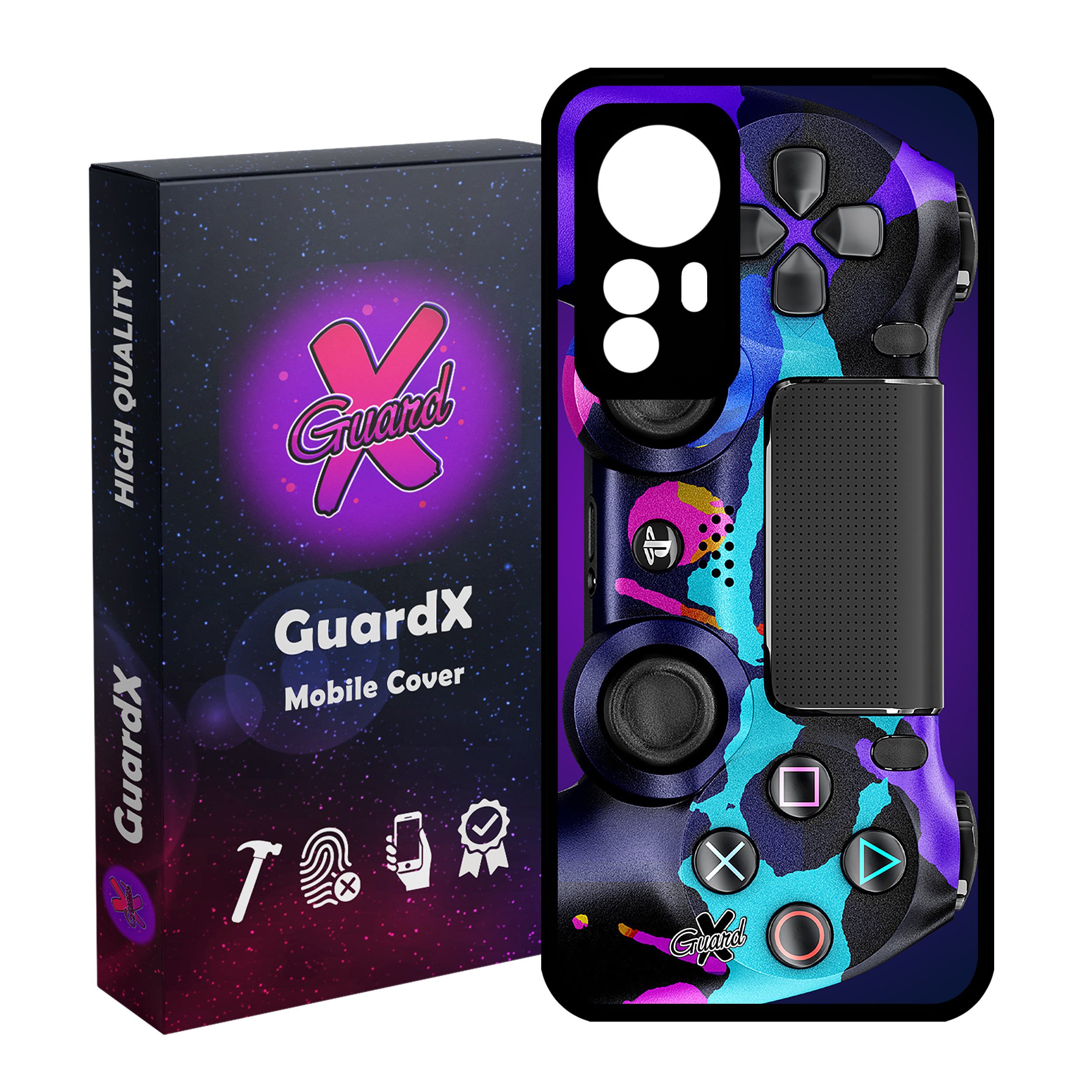 کاور گارد ایکس طرح PS4 Controller مدل Glass10089 مناسب برای گوشی موبایل شیائومی Mi 12/Mi 12X/Mi 12S