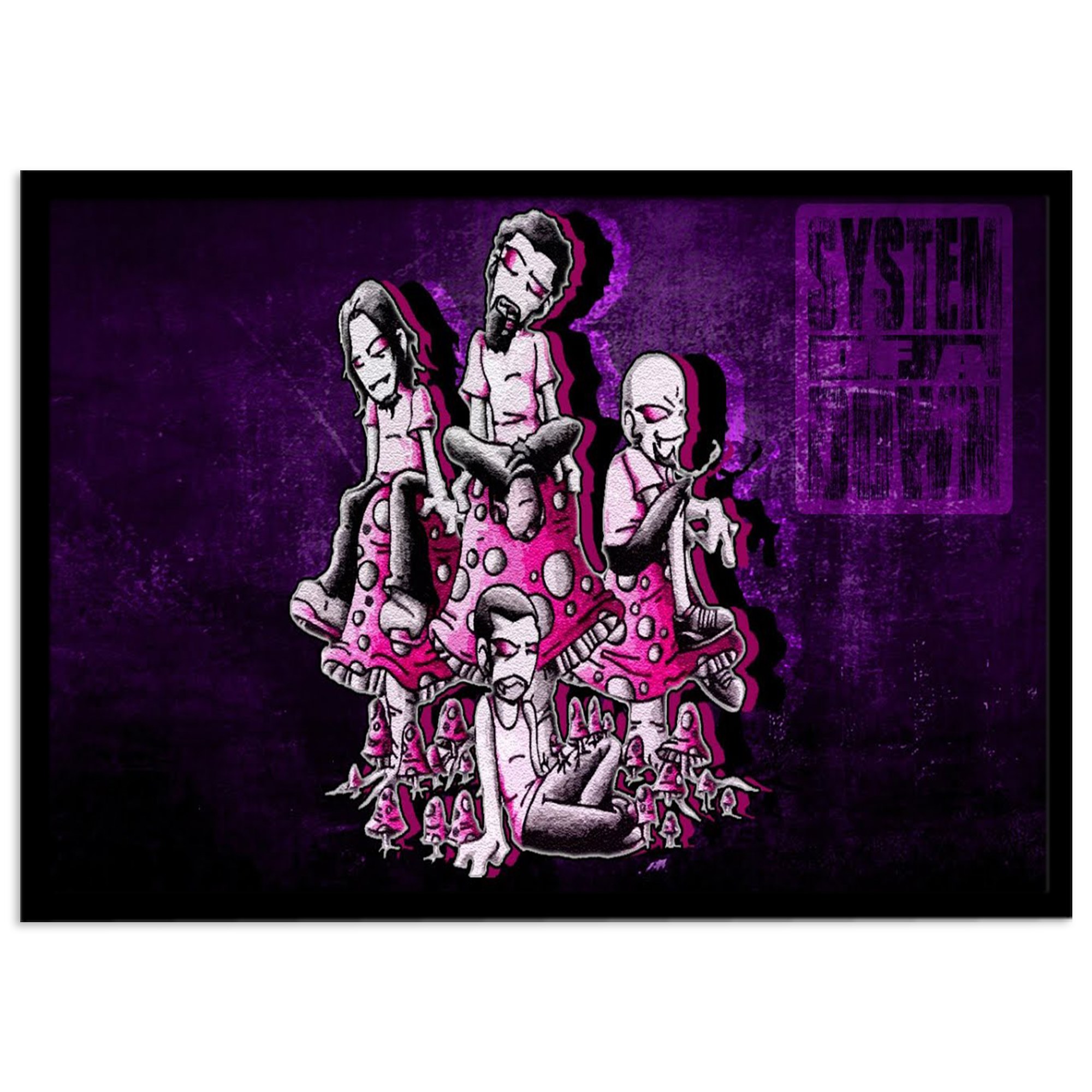 تابلو نوری بکلیت مدل طرح گروه گوریلاز Gorillaz مدل لایت باکس B-s1979