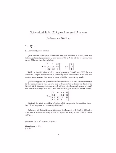 خرید و دانلود نسخه کامل کتاب Networked Life 20 Questions and Answers [Soultion Manual] - Pdf