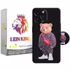 کاور لاین کینگ مدل  FILOU BEAR مناسب برای گوشی موبایل اپل IPhone 13 pro Max به همراه پایه نگهدارنده