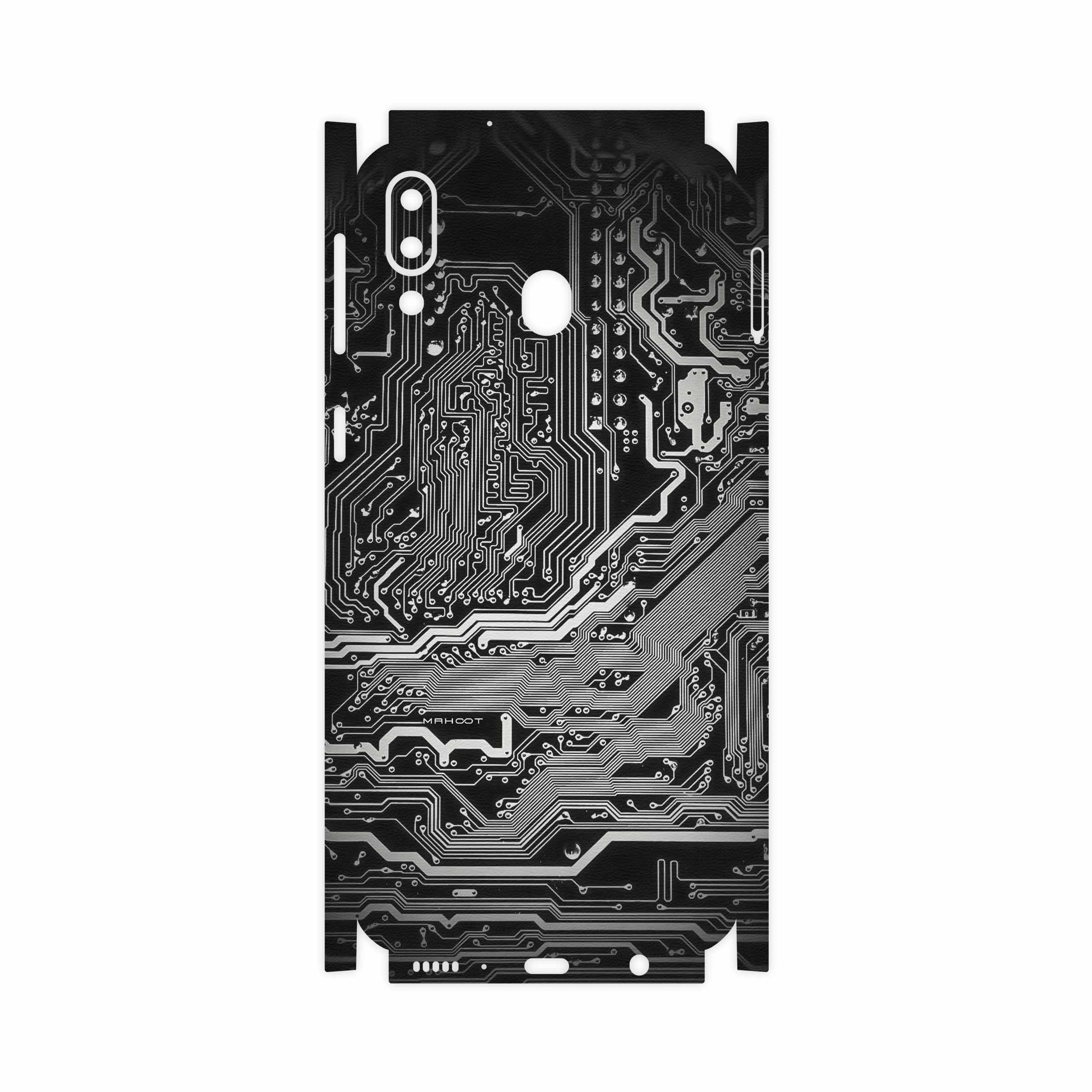 برچسب پوششی ماهوت مدل Black Printed Circuit Board-FullSkin مناسب برای گوشی موبایل سامسونگ Galaxy M20
