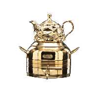 کتری قوری 6لیتر طلایی استیل،دارای کف چدن،برندDMT،کد1034