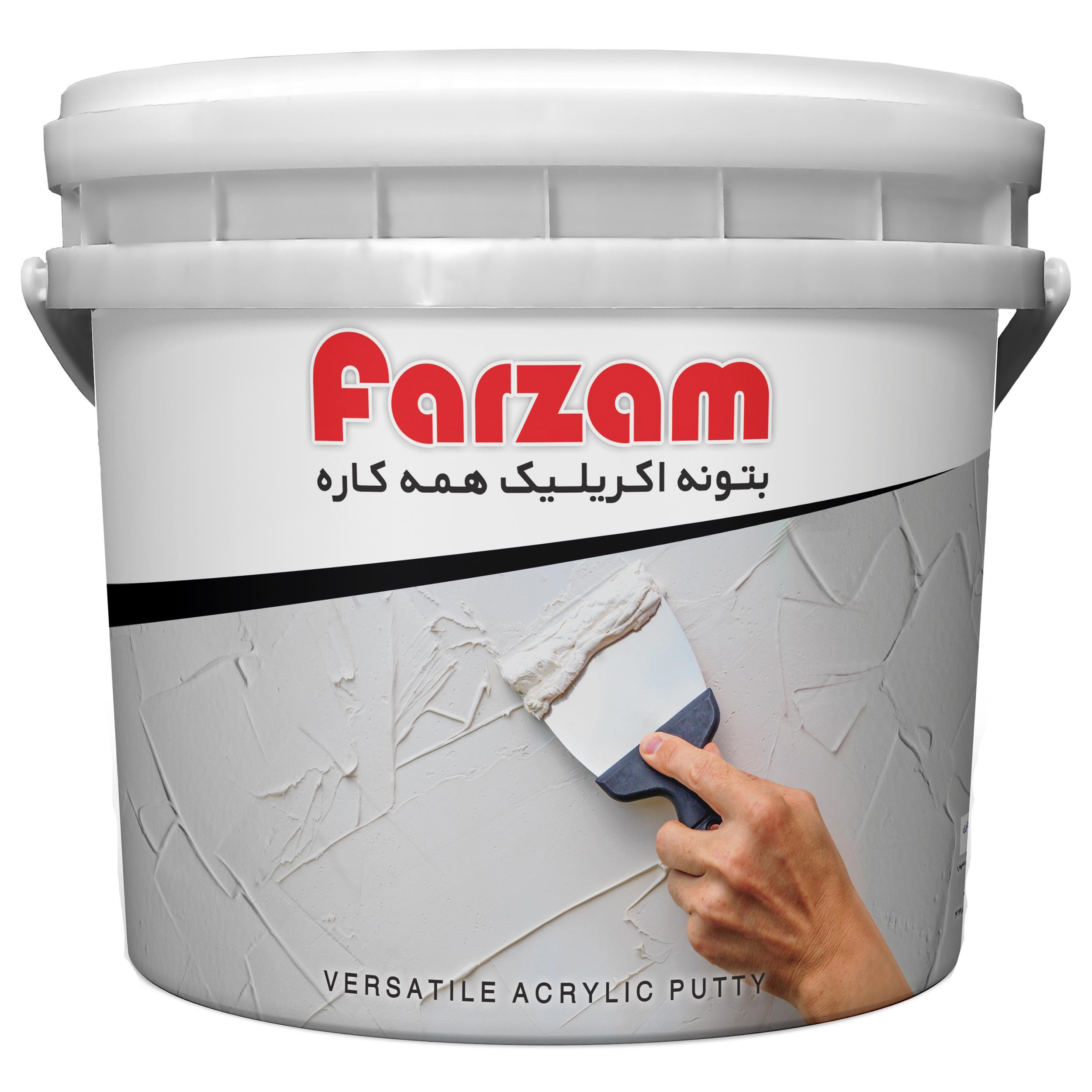 بتونه آکریلیک همه کاره فرزام کد 560 وزن 5 کیلوگرم